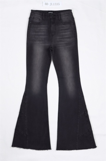 Washed Flared Jeans Black Jeans Wholesale