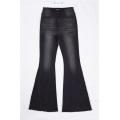 Washed Flared Jeans Black Jeans Wholesale