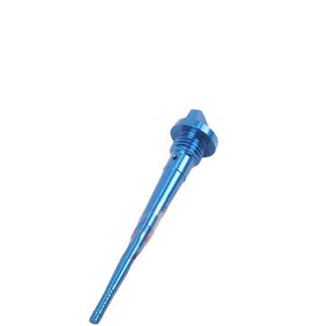Echte blauw geanodiseerde billet aluminium peilstok