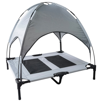 Tent-style elevated pet bed