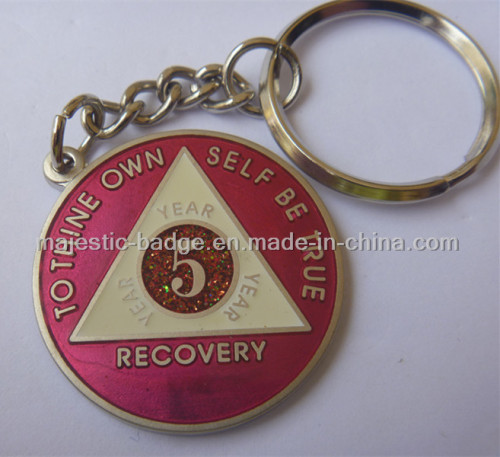 Gold Plating & Soft Enamel Five Keyrings 031