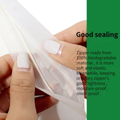 YURUI Eco-friendly Custom Size PLA Biodegradable Ziplock Bags