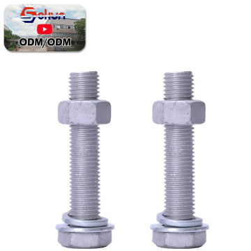 Corrosion-Resistant ANSI Grade 8.8 & 10.9 Hex Head Bolts with Hot Dip Galvanized Washers: Anti-Rust Hardware Solutions