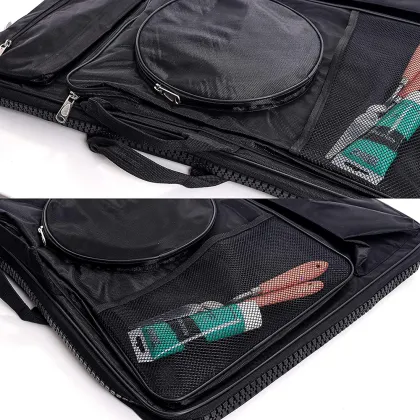 Black Nylon Art Supplies Portfolio Backpack - 19'' x 26'' Artist Carry Bag