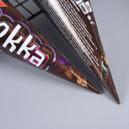 Custom Printed Food Grade Kraft Paper Ice Cream Cone Sleeves