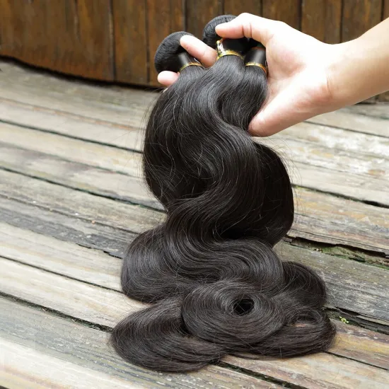 Wholesale Indian Body Wave Human Hair Bundles 1 3/4 Piece  8-28inch Natural Color Weave Bundles Hair Extension