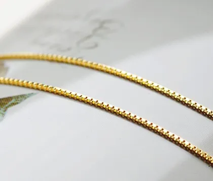 Jewelry findings wholesale gold plated silver neck chain designs