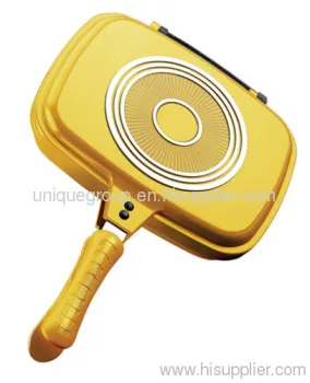 Aluminum Double Side Griddle Skillet Pan 