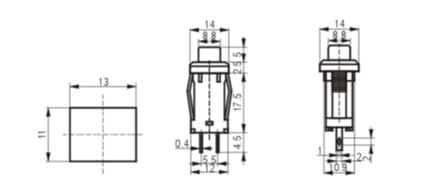 PBS-15A-1 push button