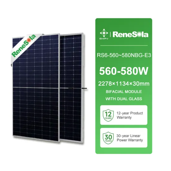 Renesola EU Stock Topcon Solar Panels: High Efficiency 560W-580W Bifacial Monocrystalline N-Type Roof Top Solar Panels