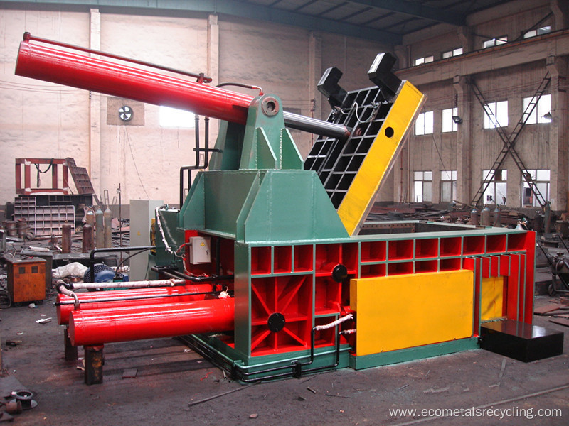 Hydraulic Automatic Waste Copper Scrap Bale Push-out Baler