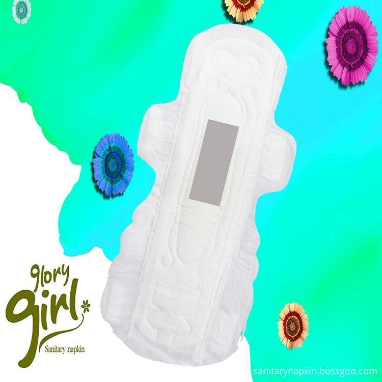 Factory price sanitary napkin with organic soft cottony