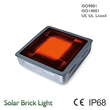 LED solar brick light with CE, IP68