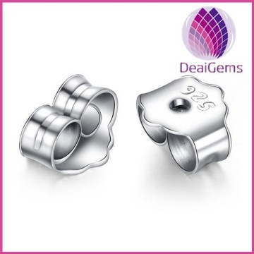 Wholesale price sterling silver stamped 925 earring flat back stud finding