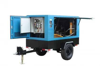 Mobile Electric Construction Screw Compressor