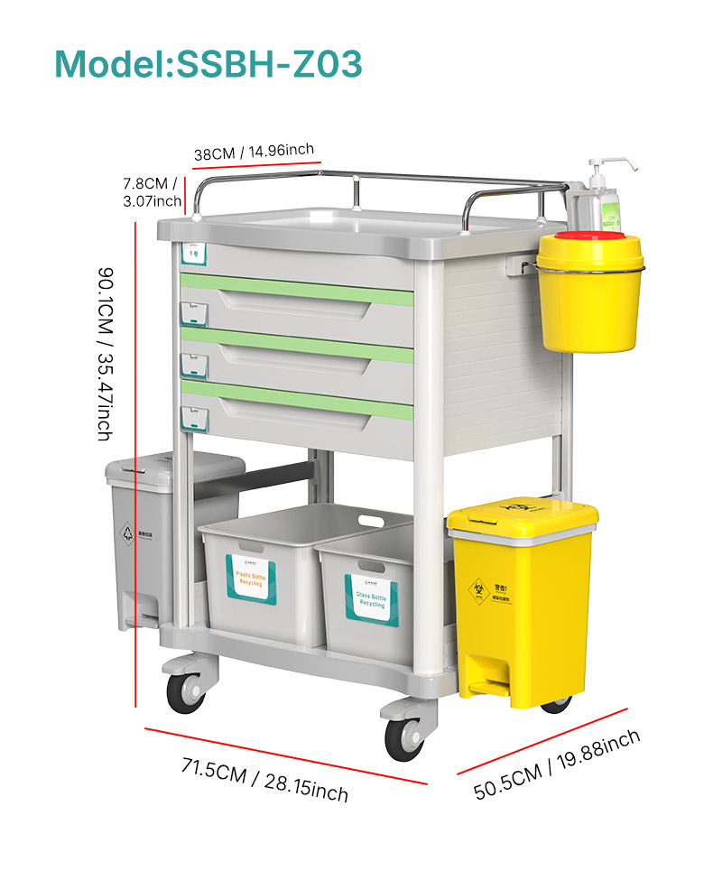 medical procedure trolley