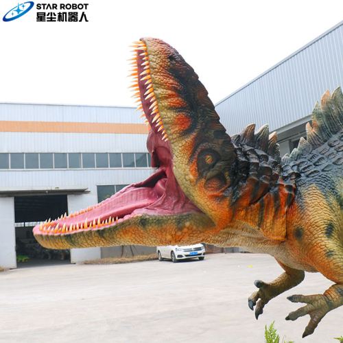 6m ukuran hidup giganotosaurus animatronic yang dapat disesuaikan