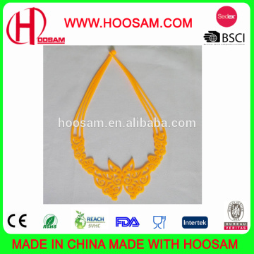 Fashion beauty silicone hollow necklace /Hollow silicone necklace