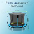 Outdoor Trampoline 6ft for Kids Skyblue