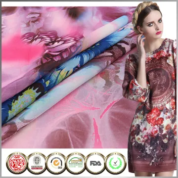 New design 100D Chiffon digital printed polyester chiffon fabric