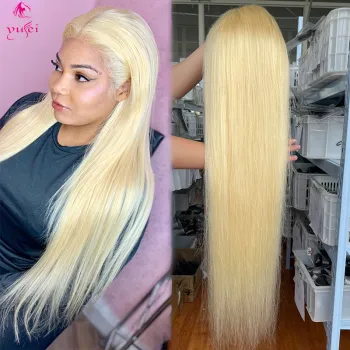 613 Blonde Transparent Lace Front Wigs 100 Unprocessed Virgin Brazilian Straight Human Hair 13x4 Lace Frontal Wig Pre Plucked
