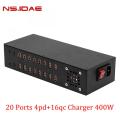 20 puertos Tipo-C 4PD+16QC Charger 400W