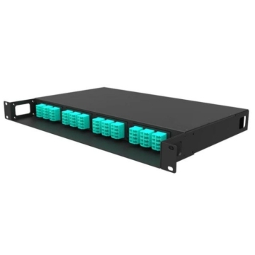 1U 19'' ODF MPO Cassette Rack Mount MPO to LC Fiber Optic Patch Panel