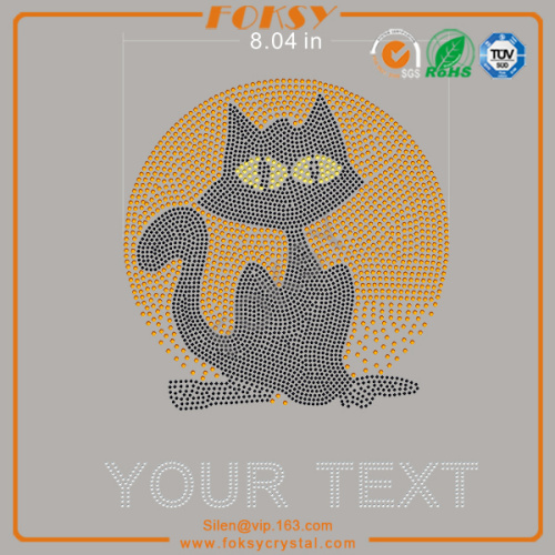 Black Cat Your Text heat transfer wholesale designs
