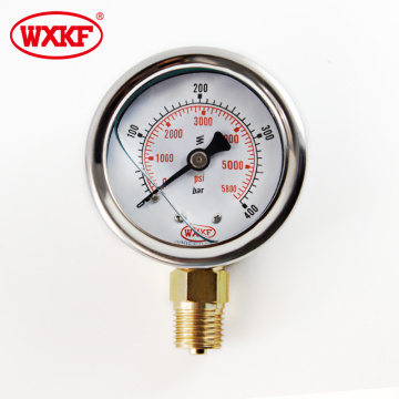 Bourdon Tube Homogenizer Sanitary Pressure Gauge