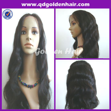 Golden hair High Quality Full Lace Wig Brazilian Human hair Wig