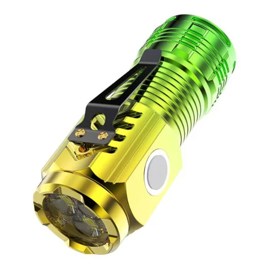 Portable LED Flashlight: Rechargeable Mini Light with Magnet and USB
