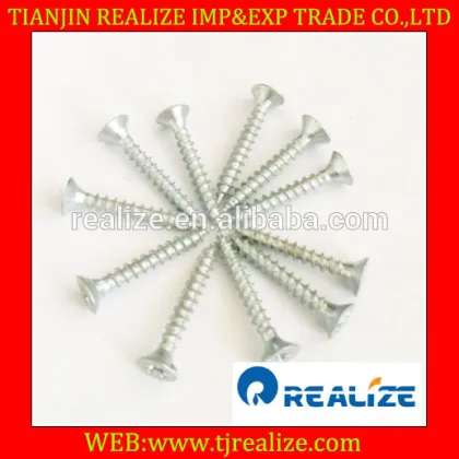 yellow zinc double csk head philips pozi chipboard screws