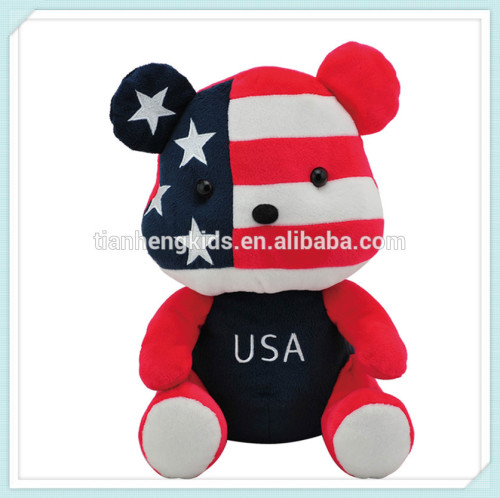 Teddy Bear National Flag Bear Series - Sitting pose(USA)