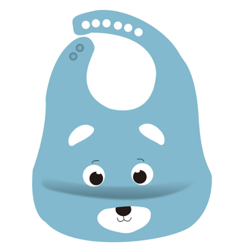 Comfortable Soft Silicone Adjustable Fit Bibs for Kids