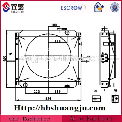 Auto Spare Parts Radiator For FAW Truck