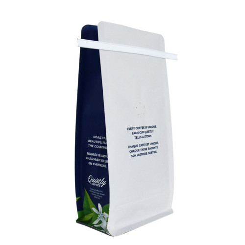 Sacchetto di caffè biodegradabile personalizzato con stampa colorata