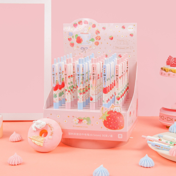 Wholesale Strawberry Honey Clip Ballpoint Pens - Joytop 3108