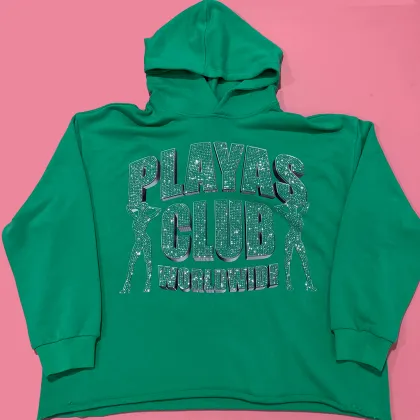 Womens Hoodies & Sweatshirts Plus Size Rhinestone