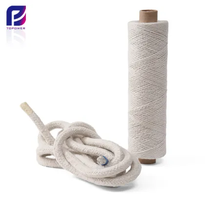Alumina Silicate Yarn - Heat Insulation Refractory High Temperature Fireproof Ceramic Fiber Yarn with SS Wire