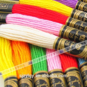 Cotton sewign thread embroidery yarns of cross stitch materials