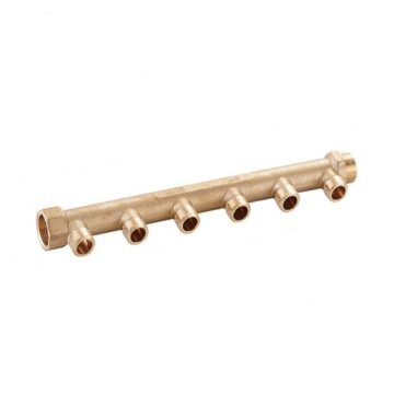 Brass Water Manifold for Underfloor Heating: 2-6 Ways - BJ35001