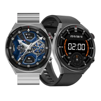 DT3 Mate Smart Watch: 1.5 Inch Big Round Screen, Answer Calls, Wireless Charging, NFC