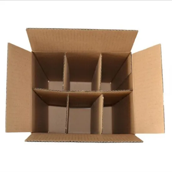6 bottle cartons with dividers