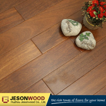Solid Sucupira hardwood flooring flat surface natural color