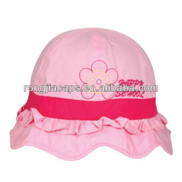 2013 100% Cotton Girls Baby Bucket Hat