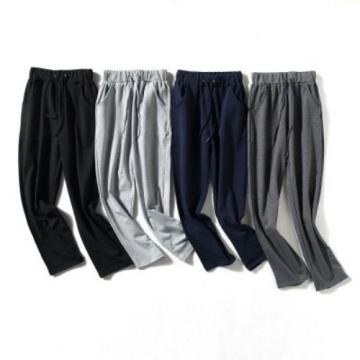 Pantalones deportivos de pierna recta CVC para hombre