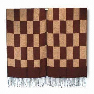 Woven Jacquard Ruana, Various Colors and Materials are Available