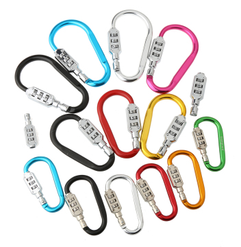 Aluminium and Zinc Alloy Combination Lock Carabiner