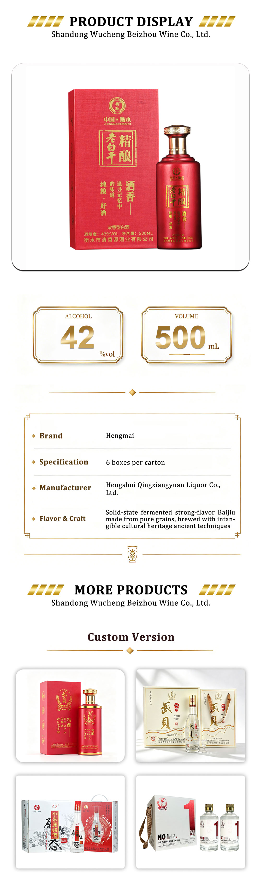 Gift Box Strong Aroma Baijiu