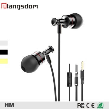 2017 stylish in-ear metal earphone with Mic for mobile phone golden headphone